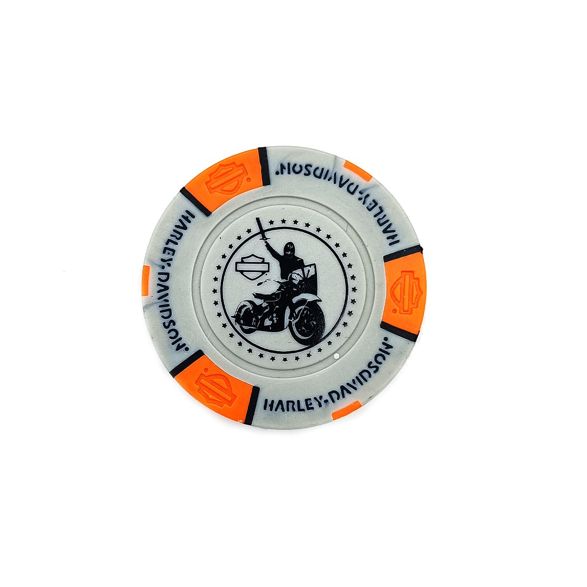 Poker Chip Harley-Davidson Legnano SILVER/ORANGE