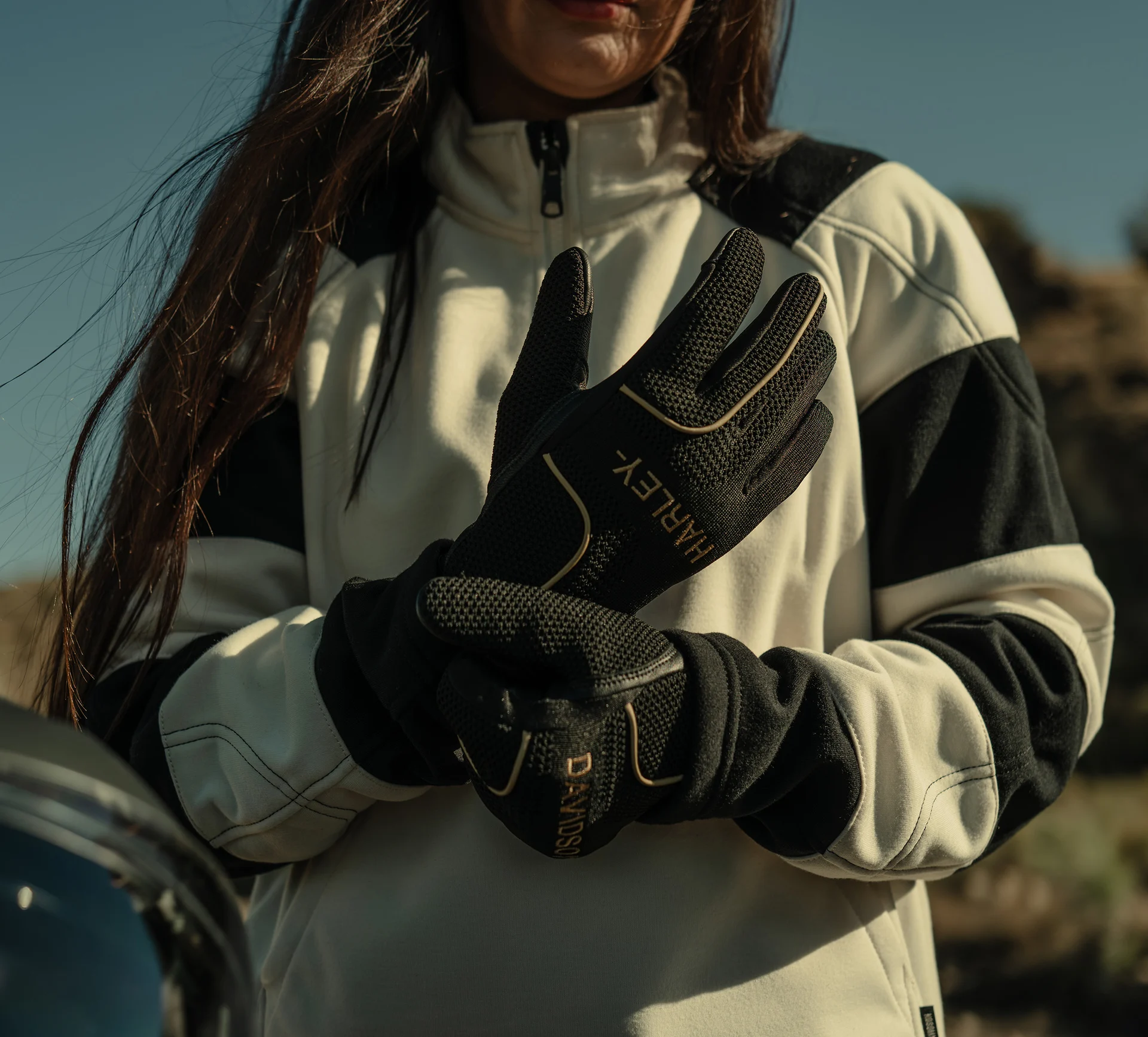 Pile da moto H-D™ Breakout Deflector Half Zip da donna - immagine 7