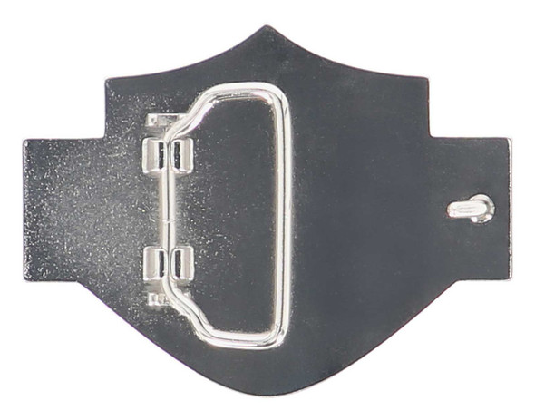 Fibbia per cintura Harley-Davidson® da donna con logo Bar & Shield e strass - Nichel spazzolato MAU013 - immagine 2