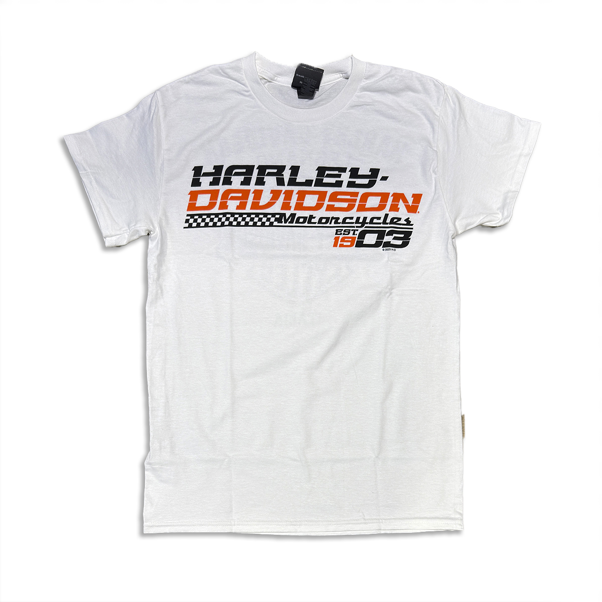 T-shirt Harley-Davidson White Racing Graphics Drag