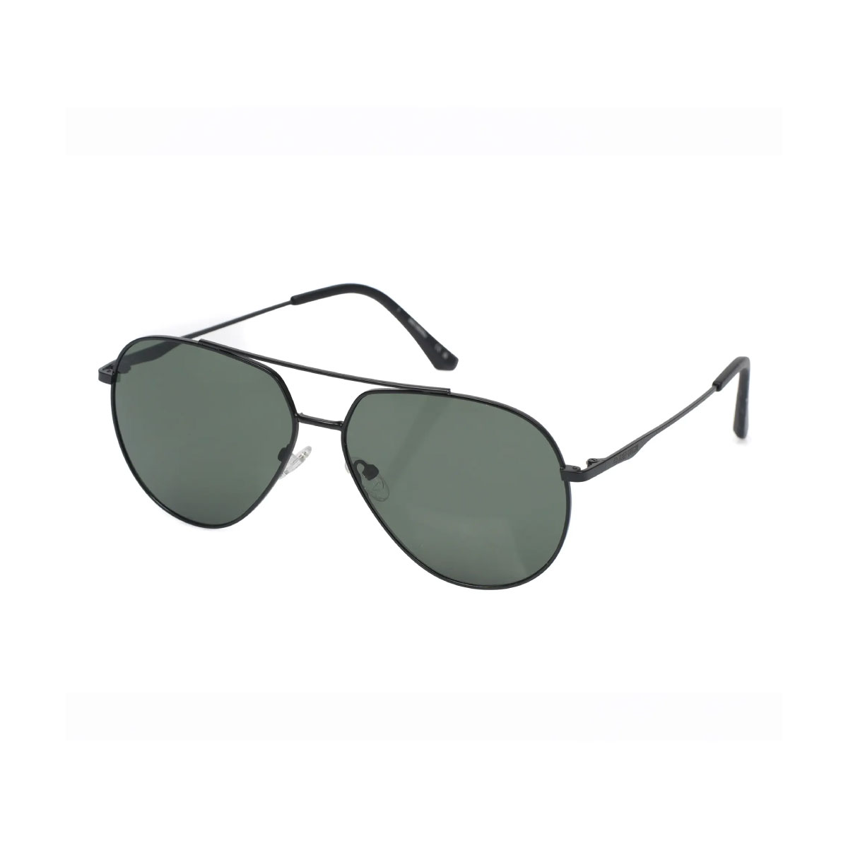 Occhiali da sole Harley-Davidson Fashion Aviator in metallo nero opaco/verde