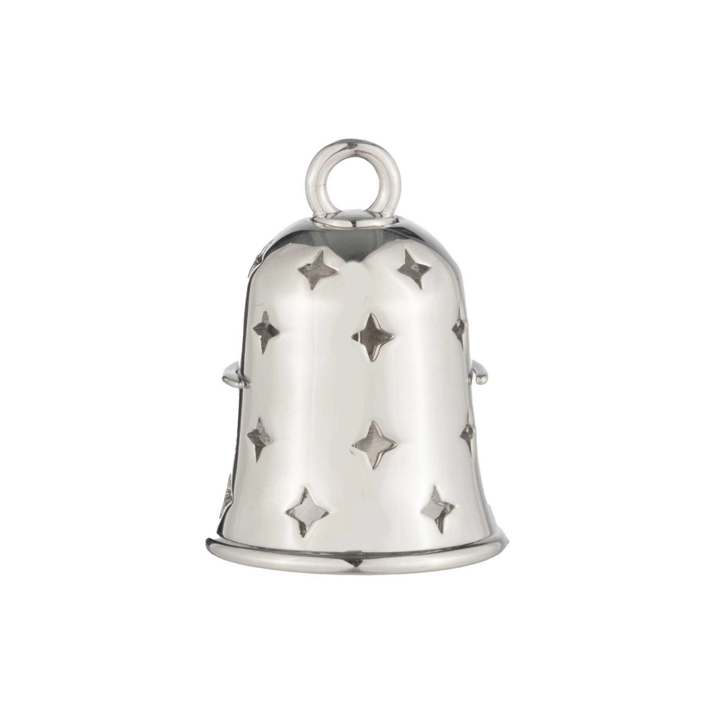 Ride Bell Harley-Davidson® Vintage Willie G con teschio e motivo a stelle traforato, argento 34M00269 - immagine 2