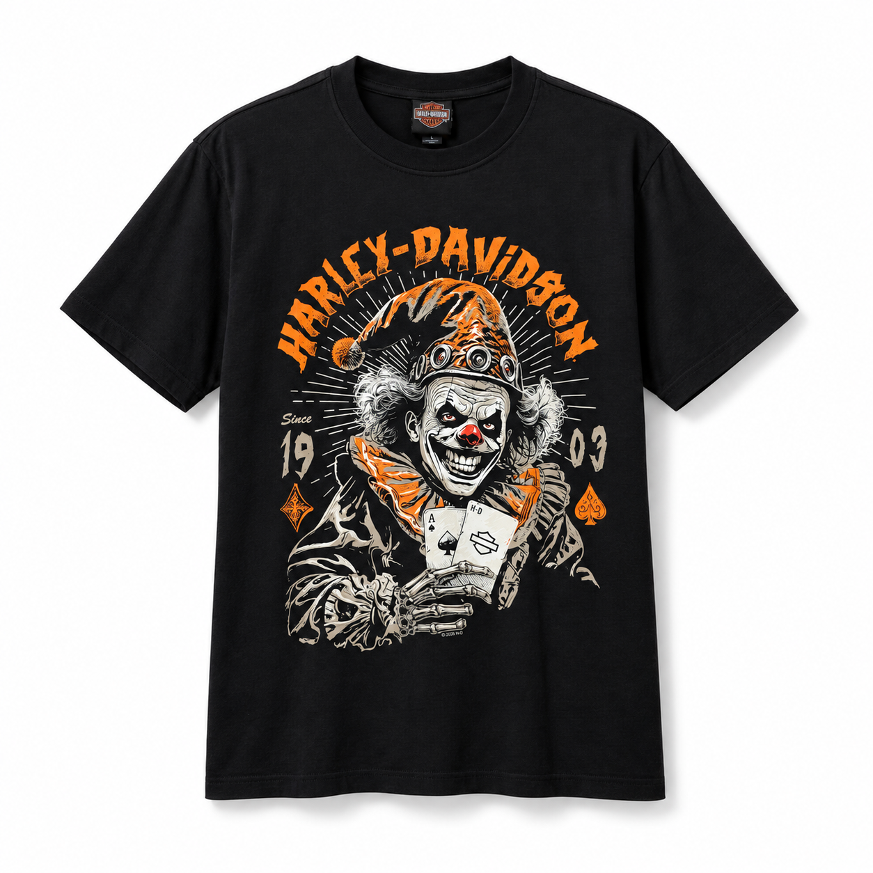 Maglietta da uomo Harley-Davidson Joker nera - 40294521