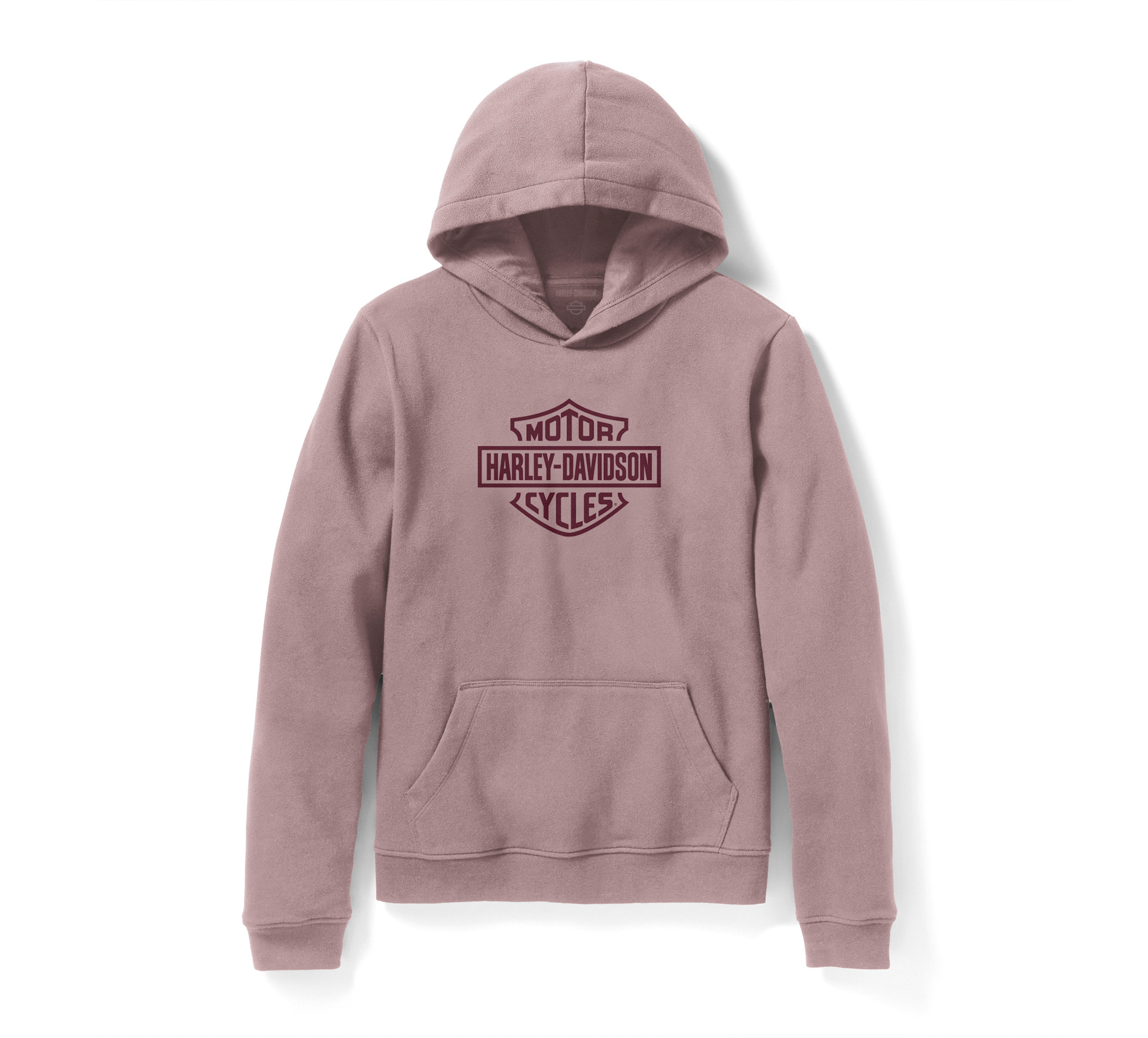 Felpa con cappuccio da donna H-D Standard Bar & Shield - Dusty Mauve